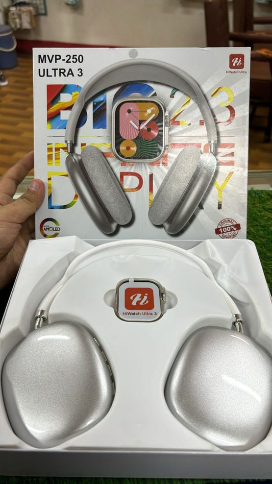 Hiwatch Ultra Mvp-250 Smartwatch With Wireless Headphones| All-in-one Smart