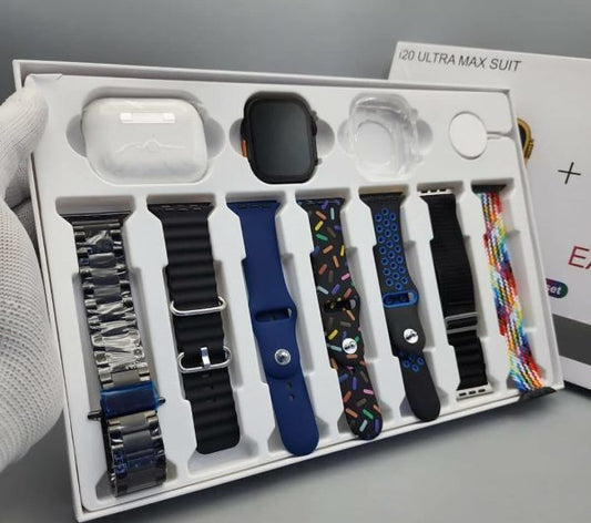 I20 Ultra Max Smart Watch 10 In 1 Box
