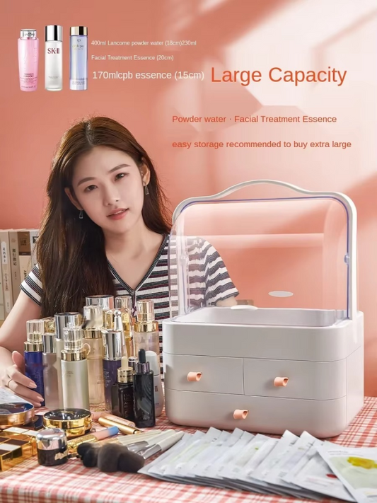 Multi-functional Acrylic Cosmetic Organizer With Multiple Drawers