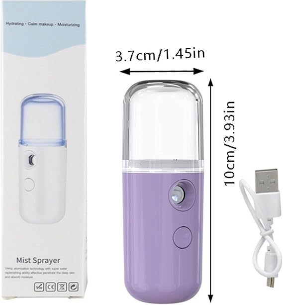 Rechargeable Mini Nano Face Steamer Or Sprayer (random Color)