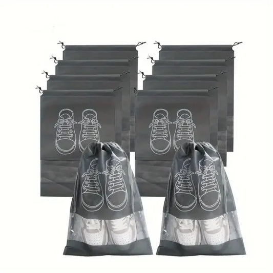 shoe Bag For Travel & Home Storage (Color Grey) (Pack Of 01)