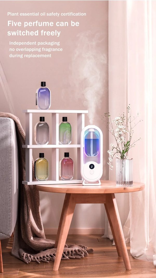 Rechargeable 5-mode Aromatic Diffuser – Timed Essential Oil Air Freshener For Bedroom,