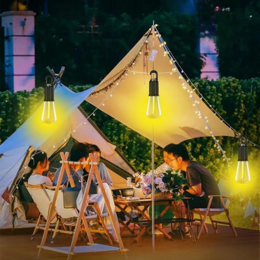 Rechargeable Portable Led Camping Lantern With Clip Hook,