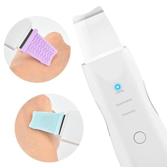 Rechargeable Ultrasonic Skin Scrubber Deep Cleansing Facial Spatula
