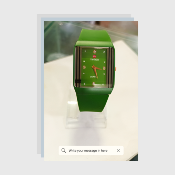 Stylish Waterproof Rubber Strap Watch