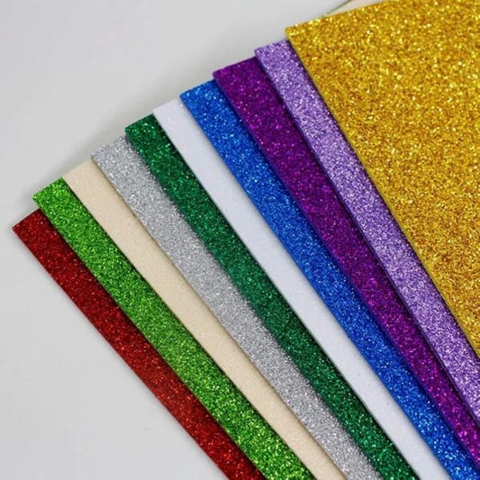 10pcs Glitter Foam Sheets  Glitter Paper For Diy, Scrapbooking & School Projects