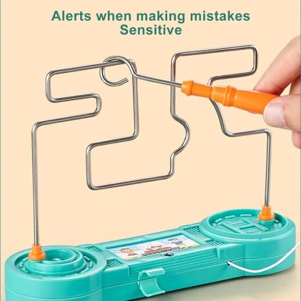 Bump Maze, Montessori Toy Electric Wire Maze Roller Game