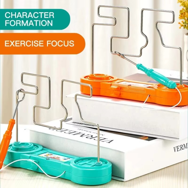 Bump Maze, Montessori Toy Electric Wire Maze Roller Game