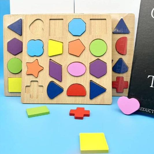 Colorful Geometric Shapes Wooden