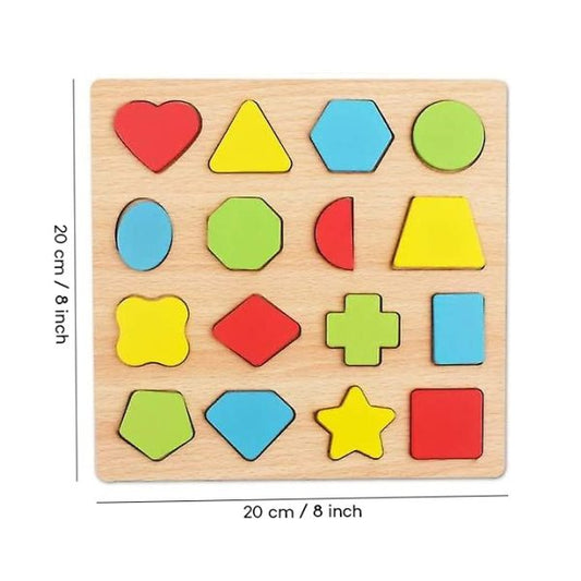 Colorful Geometric Shapes Wooden