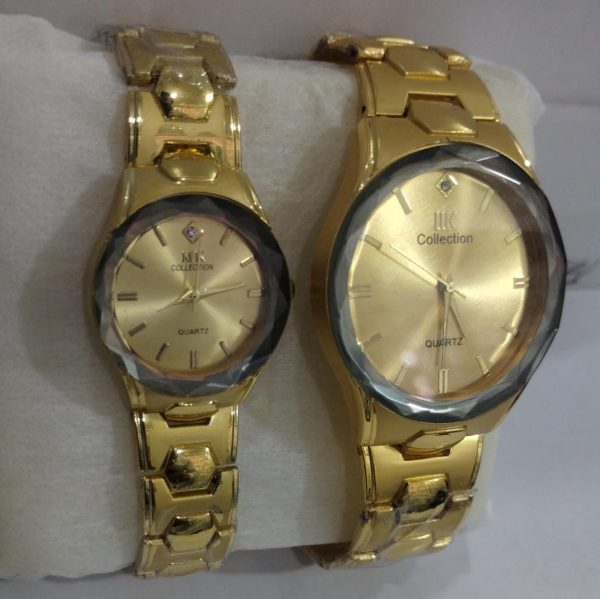Gold Couple Watch Set