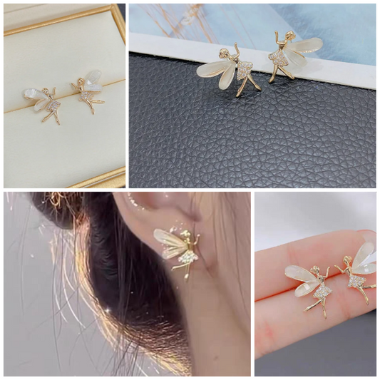 Flower Wings Cute  Earring For Women