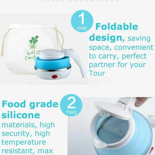 Fast Water Boiling 600 Ml Portable Kettle Travel Kettle(random Color)