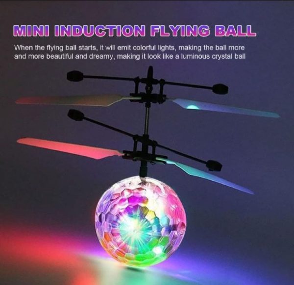 Hand Control Flying Ball – Motion Sensor RC Toy with LED Lights