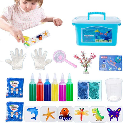 Handmade Water Elf Toy Set – Magic Ocean Kit with Shape Molds & Marine Life Creatures for Kids