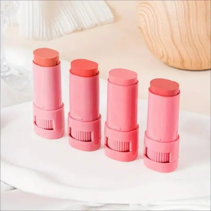 High-pigment Matte Blush Stick – Long-lasting, Water-resistant & Blendable Contour Balm – Random Shades