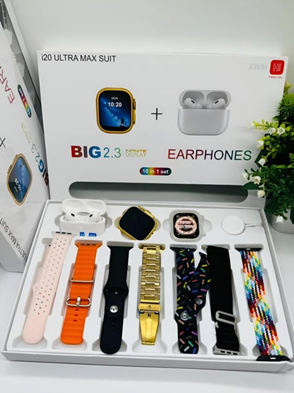 I20 Ultra Max Smart Watch 10 In 1 Box