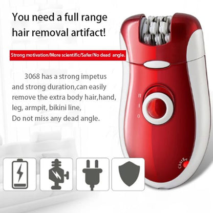 Kemei Epilator Hair Removal  For Women Rechargeable 3-in-1