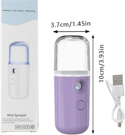 Rechargeable Mini Nano Face Steamer Or Sprayer (random Color)