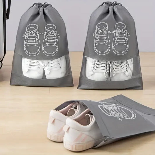 shoe Bag For Travel & Home Storage (Color Grey) (Pack Of 01)