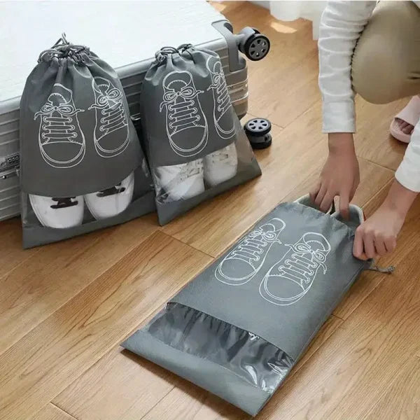 shoe Bag For Travel & Home Storage (Color Grey) (Pack Of 01)