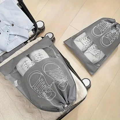 shoe Bag For Travel & Home Storage (Color Grey) (Pack Of 01)