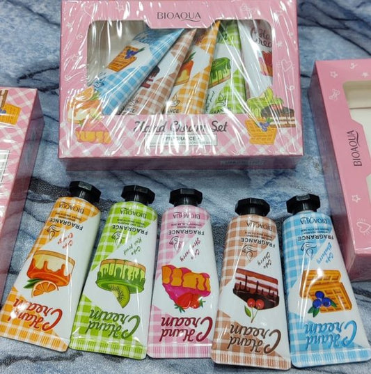 Pack Of 05 – Bio Aqua Hand Cream Set | Best Quality Hand Cream Set | Cream For Skin
