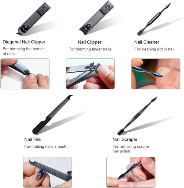 Premium Manicure & Pedicure Kit – Stainless Steel Nail Clippers Set