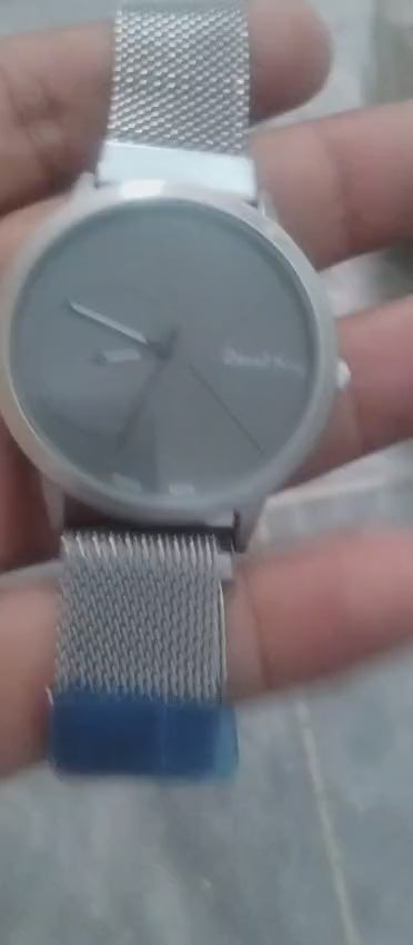 Original Magnet Stainless Steel Watch Waterproof, Sleek Design (no Box)