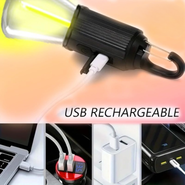 Rechargeable Portable Led Camping Lantern With Clip