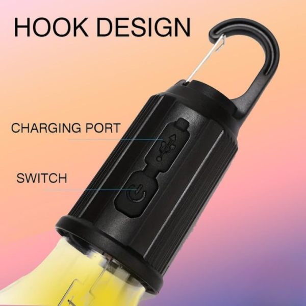 Rechargeable Portable Led Camping Lantern With Clip
