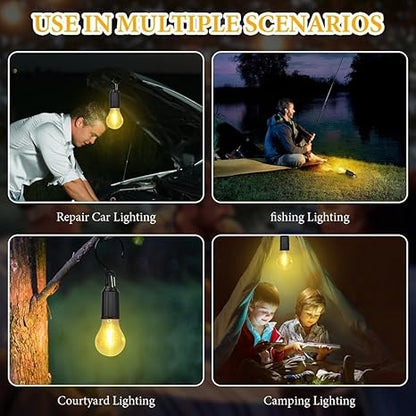Rechargeable Portable Led Camping Lantern  With Clip Hook,