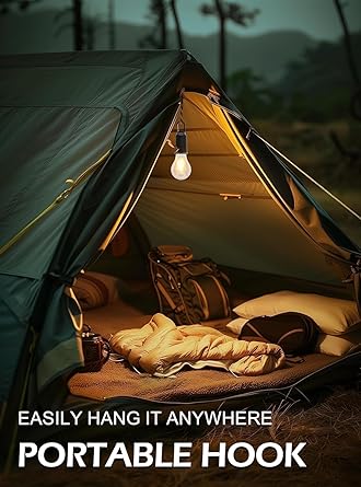 Rechargeable Portable Led Camping Lantern  With Clip Hook,