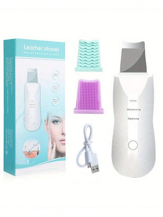 Rechargeable Ultrasonic Skin Scrubber Deep Cleansing Facial Spatula