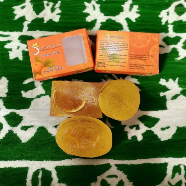 Safwa Organics Vitamin C Soap | Organic Handmade Glow Bar Soap | Best Quality Soap