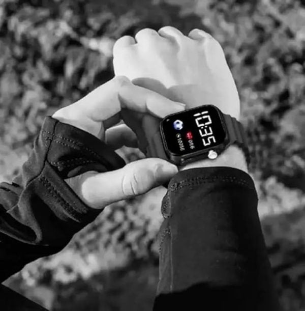 Salicon Digital Display Strap Watch