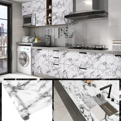 Self Adhesive Marble Sheet Sticker For Kitchen,(60×200) Cupboard, Wall – Anti Oil And Heat Resistant Wallpaper