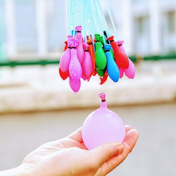 Self-sealing Water Balloons – 111 Pcs | Automatic Fill & Tie Magic Balloons