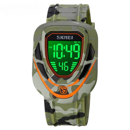 Skmei Digital Sports Men’s Watch With Led Display, Waterproof, Multiple kTime Zones, Alarm,(without Box)