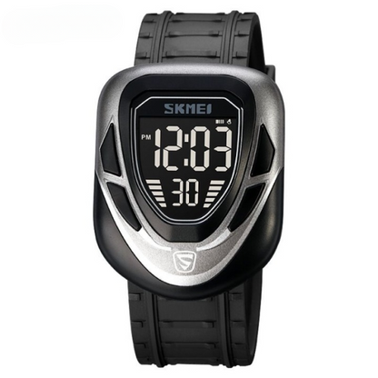 Skmei Digital Sports Men’s Watch With Led Display, Waterproof, Multiple kTime Zones, Alarm,(without Box)